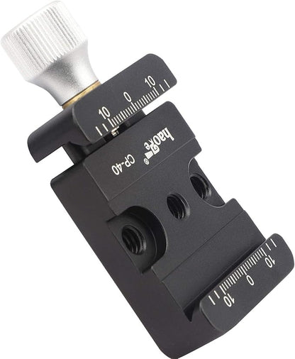 Haoge CP-40 DSLR and Mirrorless Quick Release Clamp for Arca-Type Standard Conversion Heighten Riser Compatible with DJI Ronin S/SC ZHIYUN Crane Series Weebill S Gimbal Manfrotto Tripod Ball Head