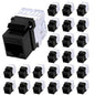 RJ45 Cat6 Keystone Jacks 25-Pack, Ethernet Keystone Jack, 180 Degree Punch-Down Cat 6 Keystone Jack Slim Profile for Wall Plates & Patch Panels – Black