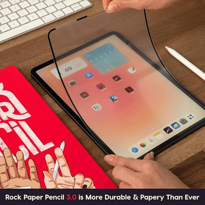 Astropad Rock Paper Pencil v3.0 – Paper Screen Protector for iPad Pro 12.9 inch (Gen 3-6) + Apple Pencil Tips Replacement 2 Pack – Compatible with Apple Pencil 1st/2nd Gens and Pencil Pro