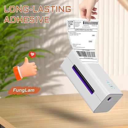 FungLam 4 Rolls 4XL Labels 4" x 6" Direct Thermal Printer Labels, Shipping Labels Compatible with LabelWriter 4XL 1744907 Thermal Postage Label Paper, 220 Labels/Roll