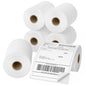 FungLam 100 Rolls 4x6 Direct Thermal Shipping Labels, 250 Labels Per Roll, 1" Core, Perforated, White Mailing Postage Shipping Label Compatible with Zebra 2844 ZP-450 ZP-500 ZP-505
