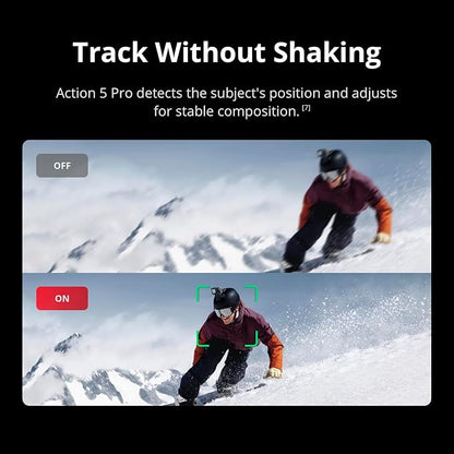 DJI Osmo Action 5 Pro Essential Combo, Waterproof Action Camera with 1/1.3" Sensor, 4K/120fps Video, Subject Tracking, Stabilization, Dual OLED Touchscreens, Action Camera 4K Ideal for Sports, Vlog