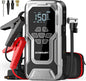 Jump Starter with Air Compressor, 6000A Car Battery Jump Starter (All Gas/10.0L Diesel), 150PSI Tire Inflator, 12V Jumper Pack with LCD Display & LED Light, Portable Air Pump, 21800mAh Battery