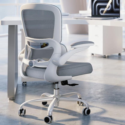 TRALT Office Chair - Ergonomic Desk Chair with Adjustable Lumbar Support, Mesh Computer Chair, Executive Chair for Home Office Comfortable Lumbar Support (1, Deep Blue)