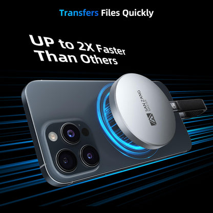 SAN ZANG MASTER Magnetic Portable Solid State Drives: Ultra-Thin, Portable Design for Secure Grip, Easy Connectivity, and Reliable Performance (2, TB)