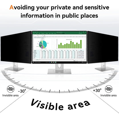 Mamol 21.5 Inch Computer Privacy Screen - Removable Anti Blue Light Glare Filter, Anti-Scratch Protective Film