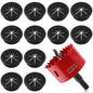2-3/8IN(60mm) Desk Grommet, 13 Pieces Wire Grommet, Desk Hole Cover for Cables with Hole Saw,Plastic Cable Cord Wire Hole Cover for Desk, Table,Cabinet,Countertop and Other Furniture(Black)