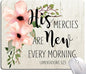Hokafenle Square Mouse Pad, Inspirational Quote Mouse Pad with Floral Design, Motivational Mouse Mat Waterproof Mousepad Non-Slip Rubber Base Mouse Pads for Office Laptop