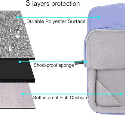 MOSISO Compatible with MacBook Air 13 inch Case 2025 2024 2023 2022 M4 A3240 M3 A3113 M2 A2681, Hard Shell&Sleeve Bag&Keyboard Skin&Webcam Cover&Screen Film for MacBook Air 13.6 inch, Slate Blue