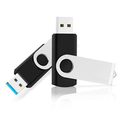 Wholesale 50 Pack 8GB Flash Drive Bulk, KOOTION Thumb Drive Flash Drives 8G Swivel Memory Stick USB 2.0, Black, 50 Pcs