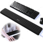 UnivoColors PostureUp L-Shaped Desk Long Wrist Rest Elbow, Non-Slip, Memory Foam, Desk Edge Support, Ergonomic Design for Long-Hour Work (23.6 * 3.9 inch One-Piece Design,Black)
