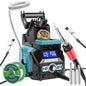 YIHUA 939D+ Digital Soldering Station, 75 Watt Equivalent with Temperature Control, °C/°F Display. ESD safe for Electronics. Aluminum Panel (Resists Burn). Solder Tips, Lead-free Solder & Extras