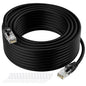 Cat5e Ethernet Cable 75 FT, Long Cat 5e Internet Cable, Black Snagless Patch Cord, Flexible, Network, LAN, PoE, Standard RJ45 Connector for PC, Server, Router, Modem, TV, PS5 - with 15 Cable Ties
