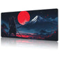 NIYLYNSYN Mouse Pad Large Wave in The Night Sky Non-Slip Game Desk Mat with Stitched Edge Laptop Keyboard Desk Pad for Work Home Gaming (35.4 x 15.7 Inches)