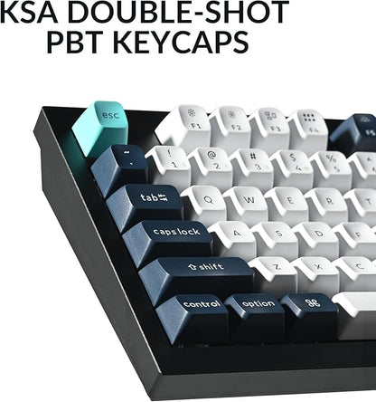 Keychron Q5 Max Wireless Custom Mechanical Keyboard, 2.4 GHz Bluetooth QMK Full Aluminum 96% Layout RGB with Hot-swappable Gateron Brown Switch Compatible with Mac Windows Linux