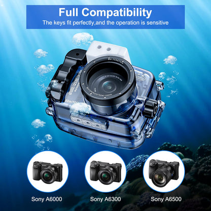 Sea frogs Waterproof Camera Housing Compatible with Sony A6300/A6500