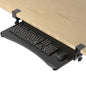 suptek Keyboard Tray Under Desk Pull Out with C Clamp Mount, Computer Keyboard & Mouse Tray, 25.6 (30 Including Clamps) x 11.8 inch Slide-Out Platform Computer Drawer for Typing, Light Wood, DSF1QM