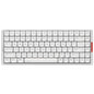 IQUNIX MQ80 Low Profile Mechanical Keyboard for Work and Gaming Tri Mode Wireless Wired CNC Aluminum Hot Swappable RGB Backlit Long Battery Life VIA Support (Silver)