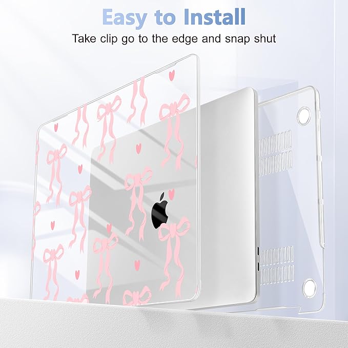 Lepeoac for MacBook Pro 16 inch Case 2019 2020 Release Model A2141, Plastic Hard Shell Cover with Keyboard Cover & Screen Protector for MacBook Pro 16 inch with Touch Bar & Touch ID, Bow