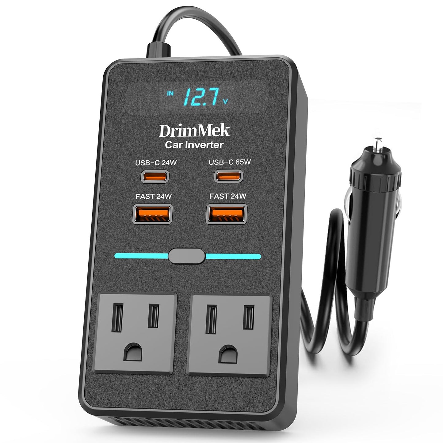 300W Car Power Inverter 12V to 110V Car Outlet Adapter