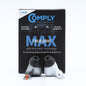 Comply TrueGrip MAX Premium Memory Foam Replacement Ear Tips, Black Large