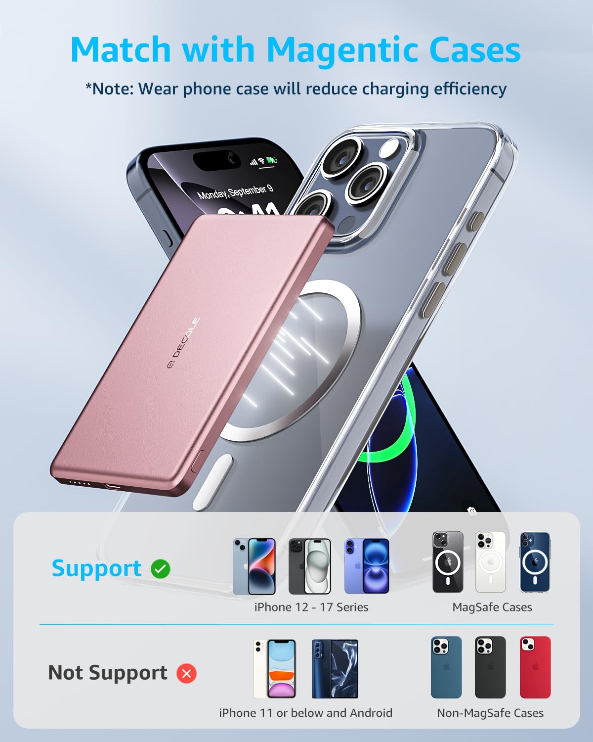 decqle “Air” Power Bank for MagSafe 5000mAh US1