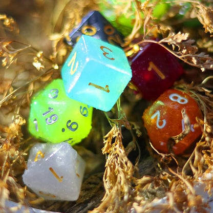 CiaraQ DND dice Set 10x7 Polyhedral Dice (70 pcs) for Dungeons and Dragons RPG MTG Role Playing Table Games with 1 Drawstring Bag