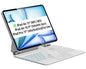 Otuoor Magic Keyboard for iPad 10th, Effortless Command, The Comfort Angle, iPad 11th (A16 2025) Case with Keyboard, Uninterrupted View, Snap Tight, 7 Color Backlight, Multi-Touch Trackpad, White