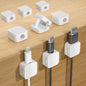 9 Black Magnetic Cable Clips