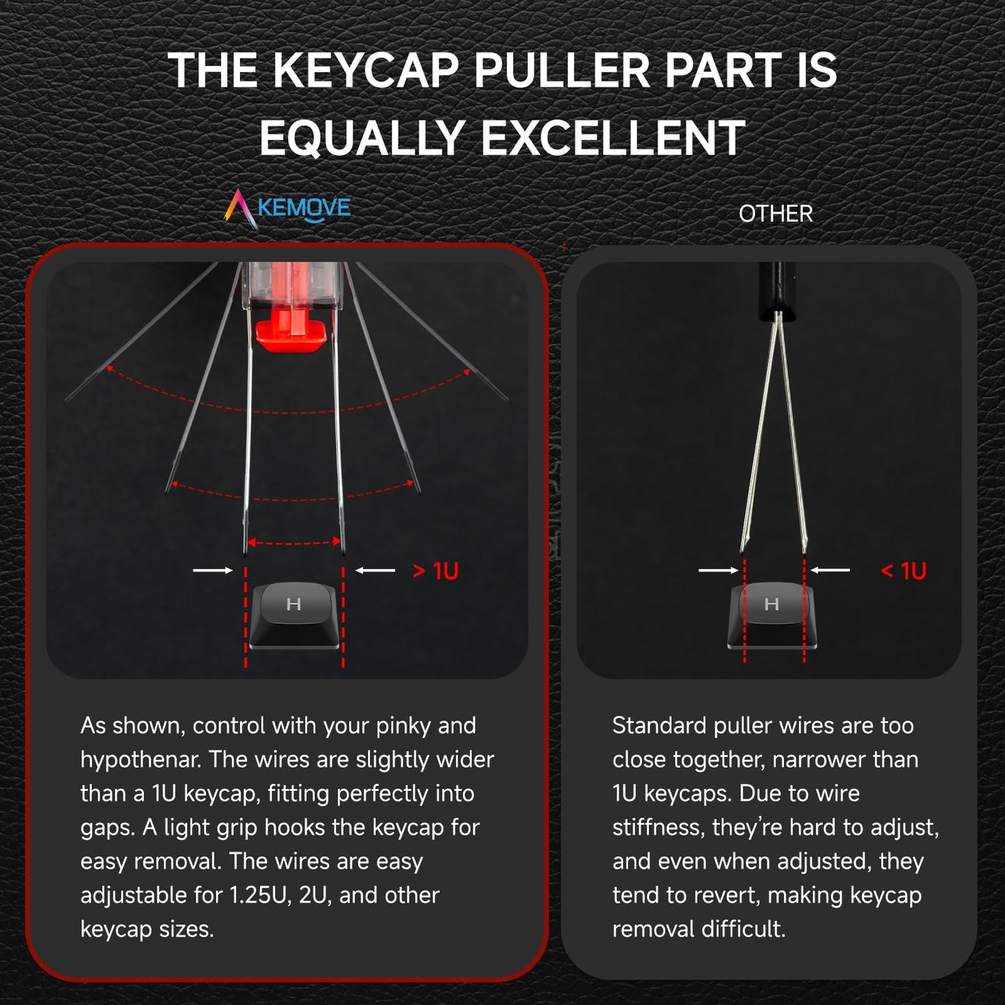 KEMOVE P10 2-in-1 Semi-Auto Switch & Keycap Puller for Mechanical Keyboard