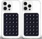 Anteel Medium-Sized Silicone Suction Phone Case Adhesive Mount, Enhanced Suction Power and Upgraded Thickened Sticky Phone Grip, Durable, Hands-Free Sticky Phone Holder, 2.28"x3.46" (BLK&BLK)