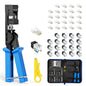 VCELINK Speed Termination Keystone Tool Kit With Mixcolor Keystone Jack