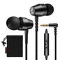LUDOS OMNITONE Wired Earbuds in-Ear Headphones, 5 Year Warranty, Earphones with Microphone, 3.5 mm Jack Corded Ear Buds, Videoconference for iPhone, Samsung, Laptop, Kids, School Students - Red