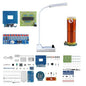 Soldering Practice Kit 5-in-1 DIY Classic Desk Lamp, Square Metal Detector, Small Tesla, Heart Shaped Flow Lamp Soldering Skills Learning DIY Electronic Product Soldering Kit