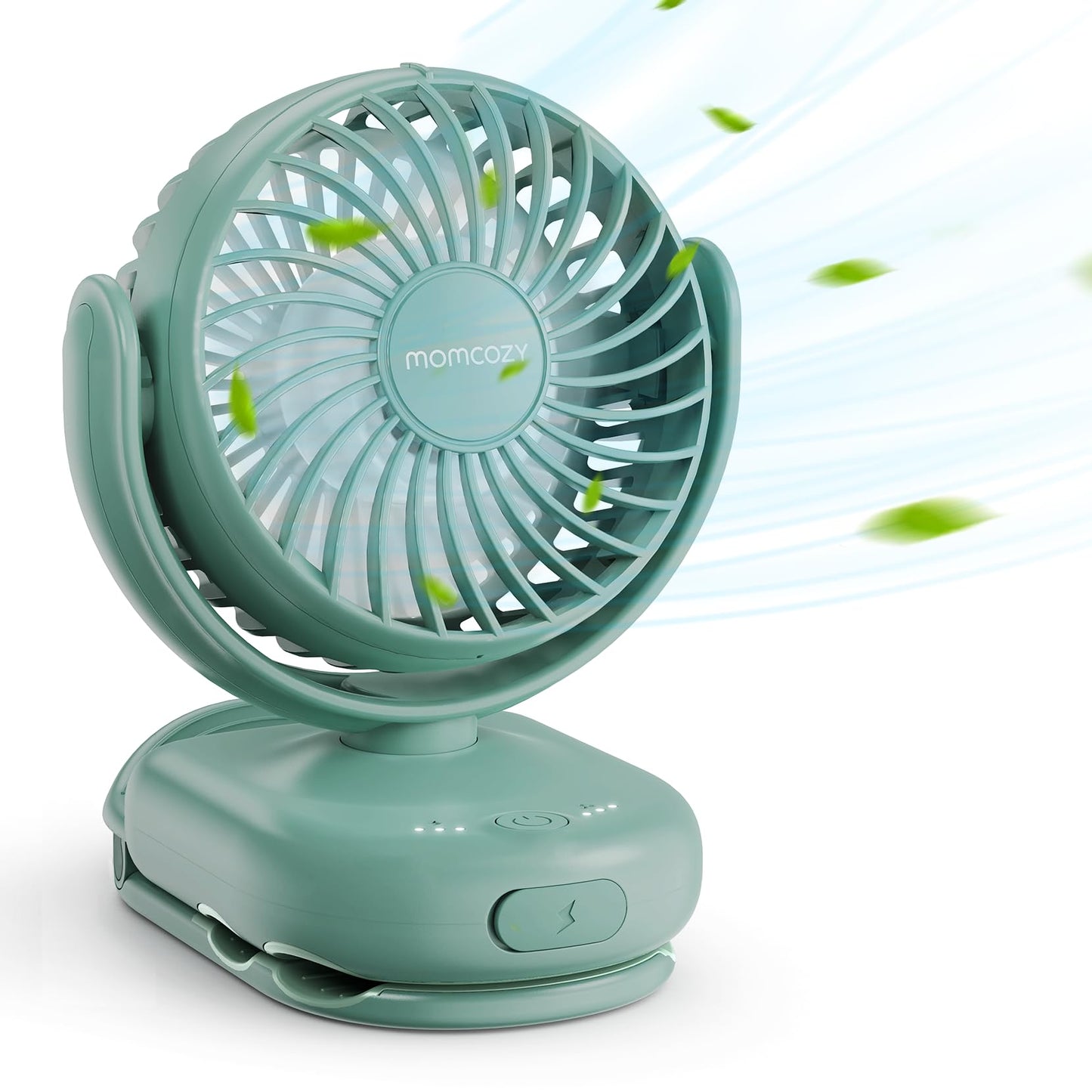 Momcozy Portable Stroller Fan with Clip, 4-Speed Mini Cooling Fan, 0.26 Lb