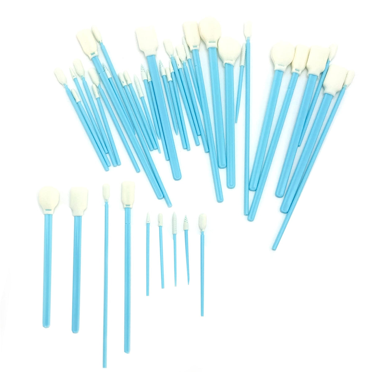Lint-Free Foam Swab Sticks (9 Types 33 Pcs), Foam Tip Cleaning Swab Kit for Optical Instruments, Camera Lenses, Electronic Equipment, Car Detailing, Inkjet Printer Print Heads
