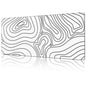 NIYLYNSYN Mouse Pad Large Wave in The Night Sky Non-Slip Game Desk Mat with Stitched Edge Laptop Keyboard Desk Pad for Work Home Gaming (35.4 x 15.7 Inches)