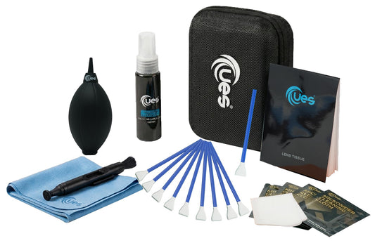 UES 21-in-1 Professional APS-C Camera Cleaning Kit with Hard Travel Case