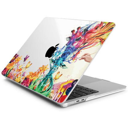 Batianda Premium Case for New MacBook Air 15 inch with M5 M4 M3 M2 Chip 2026 2025 2024 2023 Release, Designed Ultra-Slim Hardshell & Keyboard Cover & Screen Protector 4-in-1 Bundle, Colorful Deer