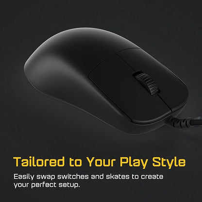 ENDGAME GEAR OP1 8k v2 Black – Esports Gaming Mouse with Cable, 30K DPI Optical Sensor, 8000Hz Polling, Hot-Swappable Switches & Claw-Grip Design