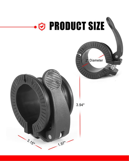 Olympic Barbell Clamps 2 inch Adjustable Barbell Clips Quick Release Pair of Locking Weight Clips for Bars