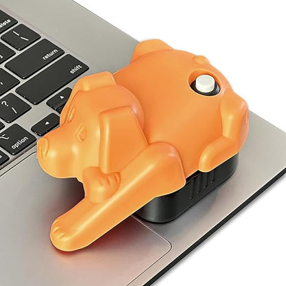 Laptop Trackpad Jiggler -AA Battery lasts 6 months -Undetectable -Cordless Mouse Jiggler -Does Not Work on DeII -Keeps Touchpad Active, Laptop Awake -Mechanical Mouse Mover -ON/Off Switch (Orange Dog)