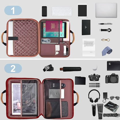 ZINZ Laptop Case Computer Sleeve Briefcase with Multi-pockets for 11.6 12.9 13 13.3 14 15 15.6 16 inch Notebooks