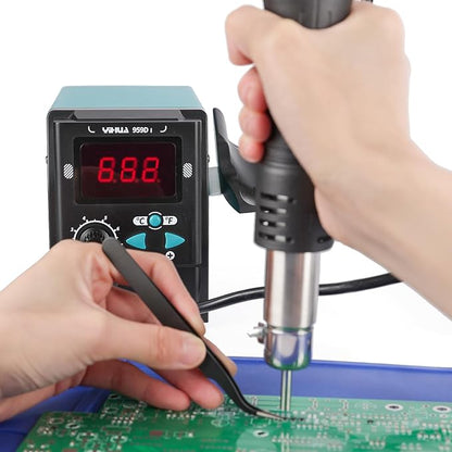 YIHUA 959D I Digital Hot Air Rework Station for SMD Reflow Soldering with 3 Hot Air Nozzles