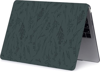 LanBaiLan Compatible for MacBook Pro 13 inch with Touch Bar 2022 2021 2020 2019 2018 2017 2016 Release M1 M2 A2338 A2289 A2251 A2159 A1989 A1706 A1708, Laptop Hardshell Case & Keyboard Cover, Grass