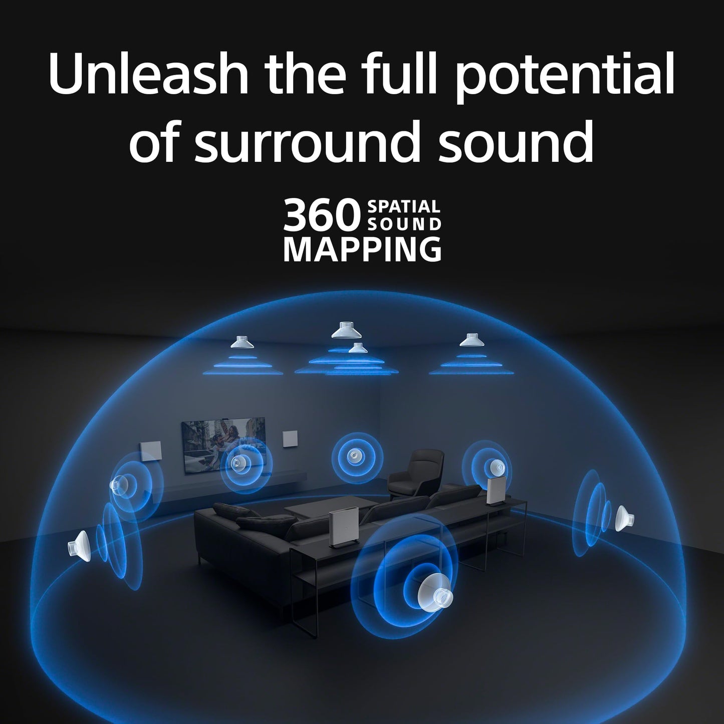 Sony BRAVIA Theater Quad Home Theater Surround Sound System and SA-SW3 Wireless Subwoofer