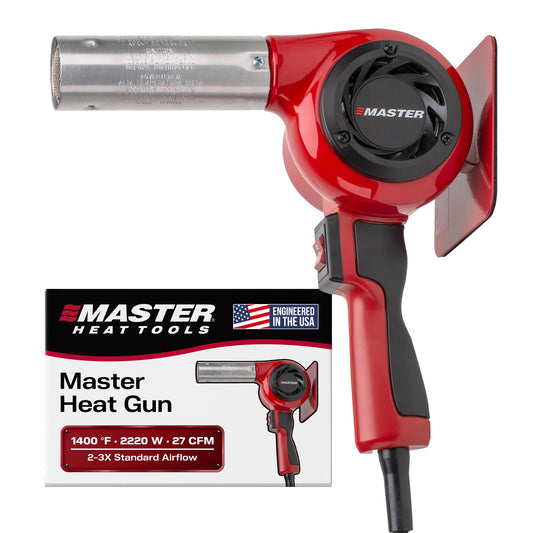 Master Appliance HG-801D Industrial Heat Gun, Quick Change Plug-In Heating Element, 1400° F, 120V, 2220W, 18.5 Amps, Engineered In USA