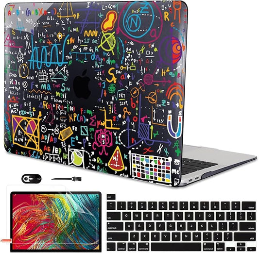 Compatible with MacBook Pro 13 inch Case M2 M1 A2338 2022 2021 2020-2016 A2251 A2289 A2159 A1989 A1706, Pattern Plastic Hard Shell Keyboard Cover Screen Film Webcam Cover, Abundant Formula