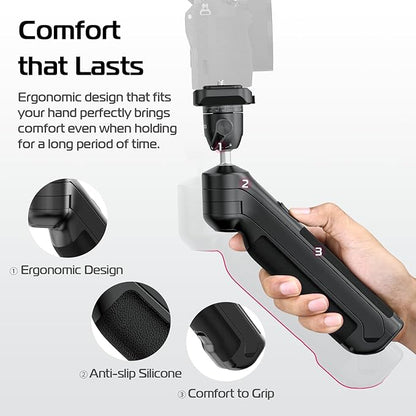 ULANZI TT38 Tabletop Mini Tripod for Camera, Uka F38 ClickOpen Flexible Travel Stand for Sony/Canon/Nikon/Fujifilm SLR DSLR, Pocket Vlogging Stand for Shooting Selfie Video