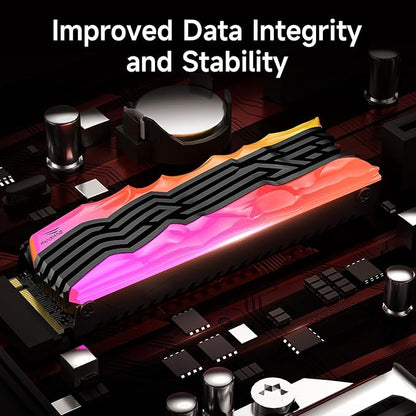 S790R 4TB NVMe M.2 SSD PCIe 4.0 x4, Internal Solid State Drive with RGB Heatsink, Up to 7350MB/s, 3D NAND TLC, PS5 Compatible, Ideal for Gaming, Creators & Professionals